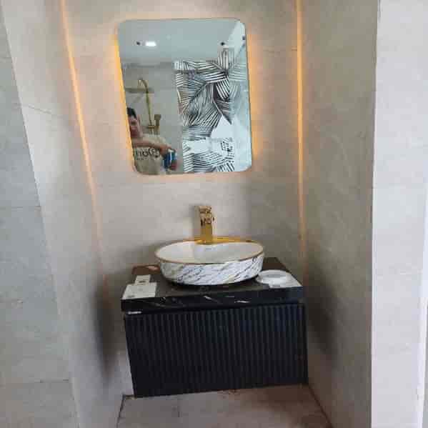 Installation of vanity and mirror box in Karaj